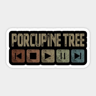 Porcupine Tree Control Button Sticker